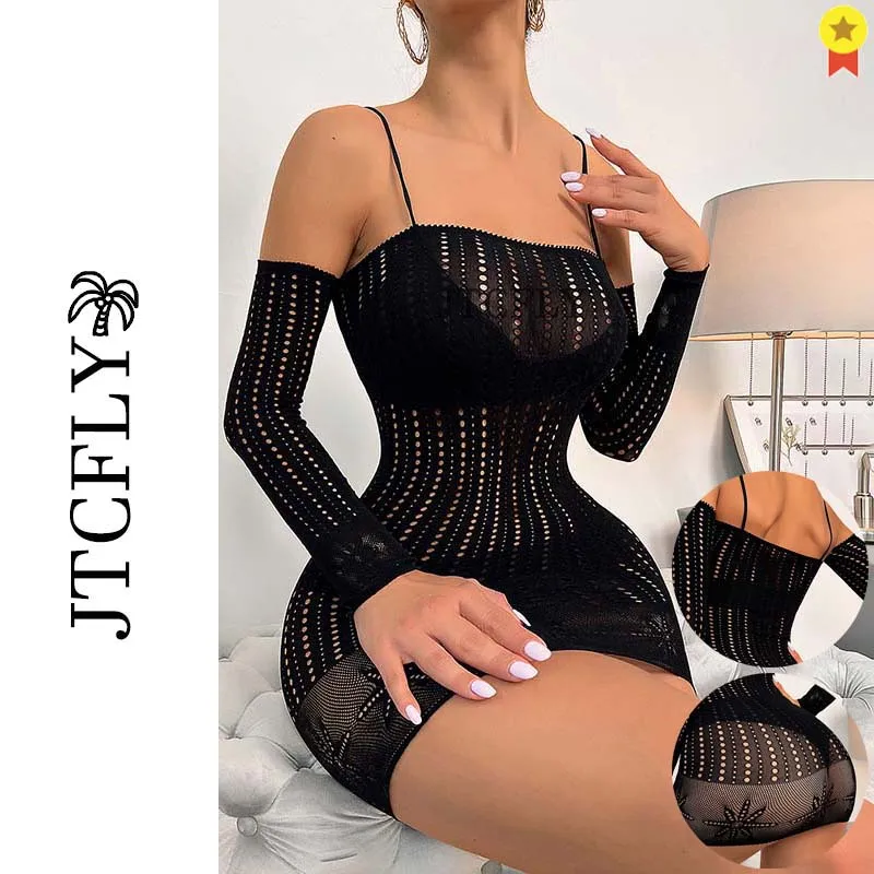 

Сексуальное блестящее нижнее белье, эротическое Сетчатое боди, женское Прозрачное нижнее белье с лямкой на шее, чувственное нижнее белье, с...