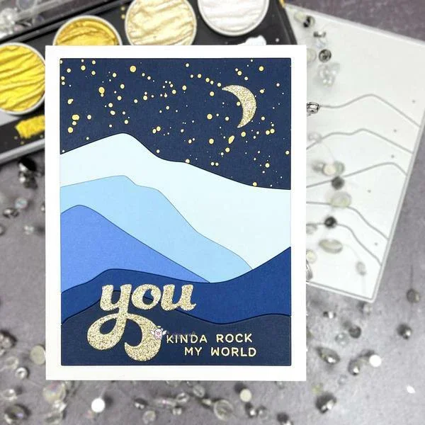 Металлические штампы Mmao Crafts Луна для скрапбукинга