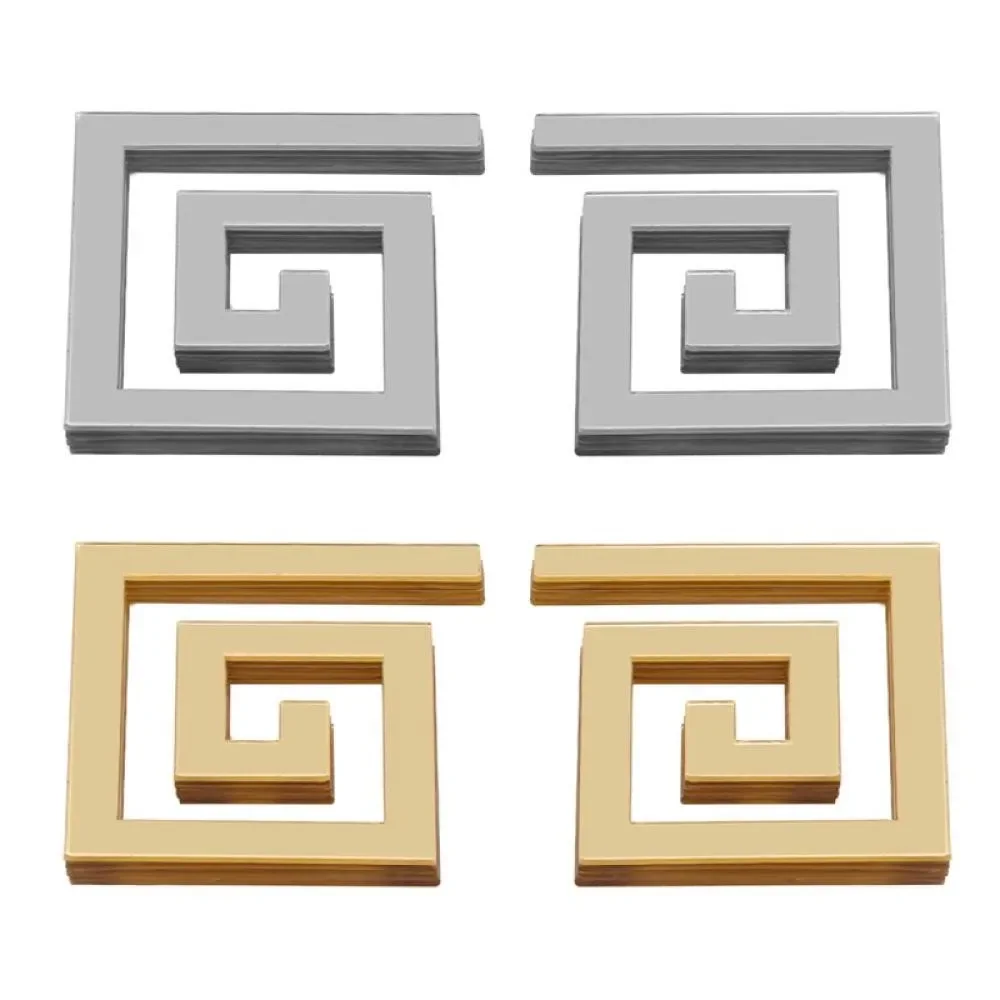 10 шт./набор зеркальные акриловые наклейки для украшения стен