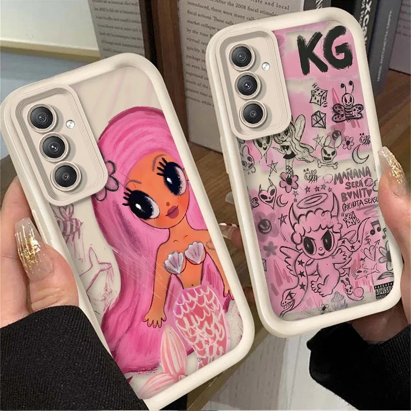 Чехол для Samsung Galaxy S25 S24 S23 Ultra S22 S21 Plus FE 5G A54 A34 A14 A73 A53 A33 Karol G Manana Bichota Season Silicone