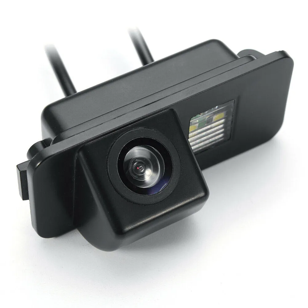 

Rear View Reverse Camera Black 170° 2:1 Interlance DC 12V PAL 50HZ/NTSC 60HZ Power Supply Cable Video Cable Useful