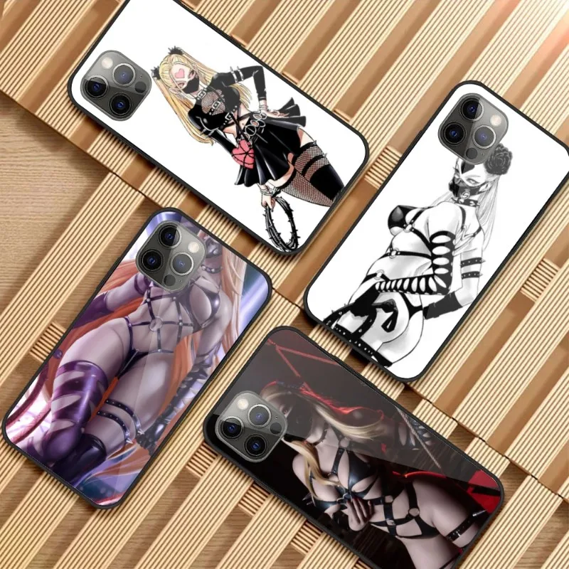 

Сексуальный телефонный чехол One Punch для iPhone 14, 13, 12, 11, XS, X, 8, 7, 6 Plus, Mini Pro Max, SE 2022, стеклянный чехол из поликарбоната, чехол