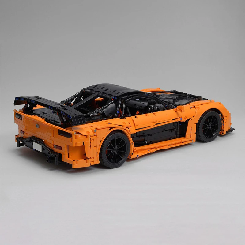 Moc 3069 шт. технические Mazdas RX-7 1:8 гоночные строительные блоки Форсаж модель
