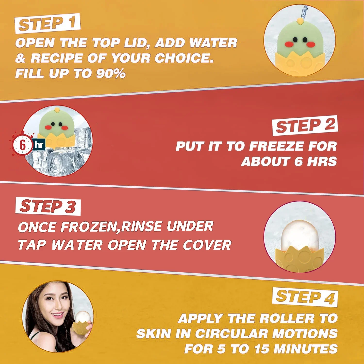 Силиконовые кубики льда для ухода за кожей лифтинга и контуринга