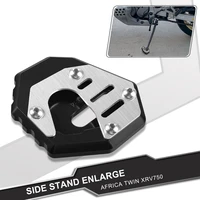 cnc aluminium motorcycle side stand enlarge for honda africa twin xrv750 extension for side stand foot xrv 750 africatwin