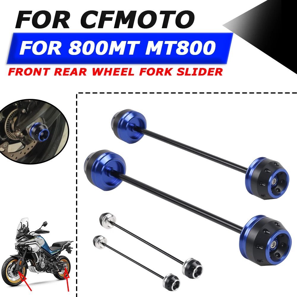 

For CFMOTO CF MOTO 800MT MT800 MT 800 MT CF800MT Motorcycle Front Rear Wheel Fork Axle Crash Sliders Falling Protection Guard