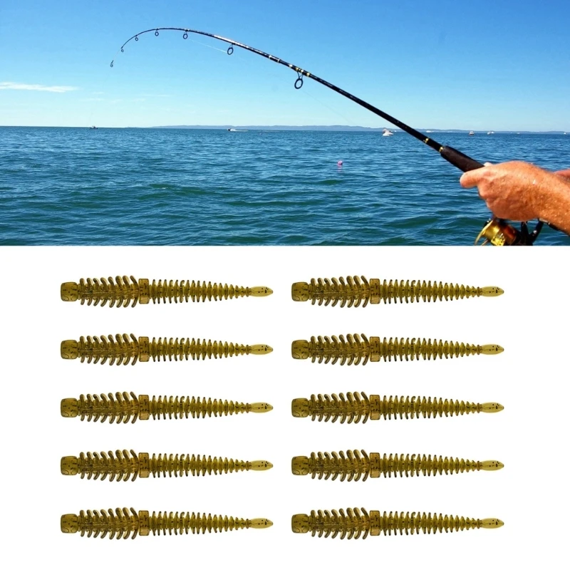 

10Pcs Soft Fishing Lures Jigging Wobbler Fishing Lures Artificial Swimbaits