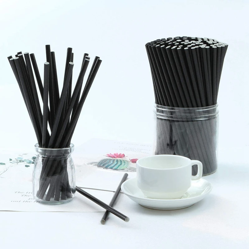 

350Pcs Paper Straws for Drinking, Disposable Biodegradable Straws for Party Supplies, Wedding, Holiday Decoration