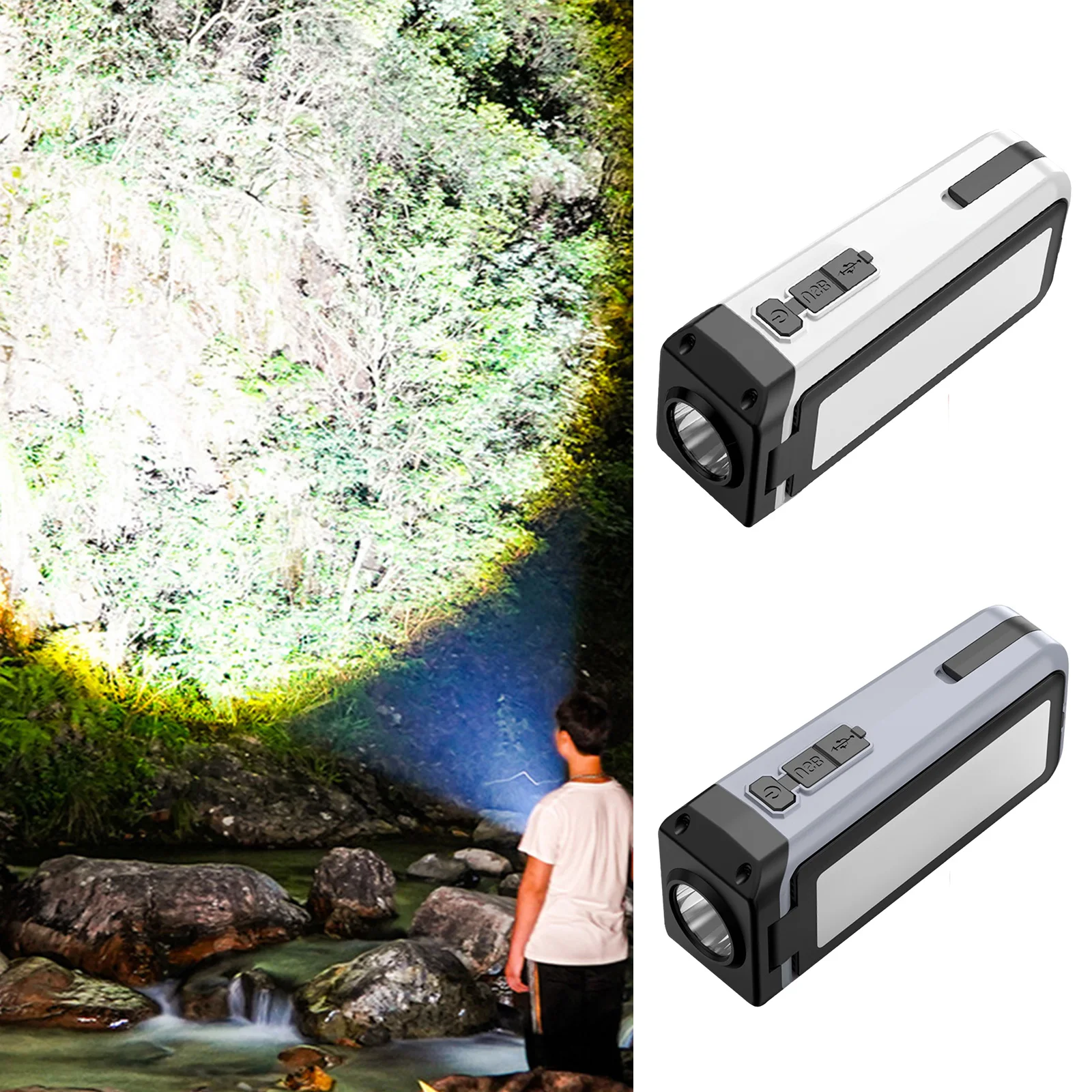 

USB-фонари Рабочие с Type-C, зарядка XPE + COB