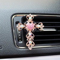 car clips for women crystal shape decorative car clip bling car air vent accessories for women car interior office home decora