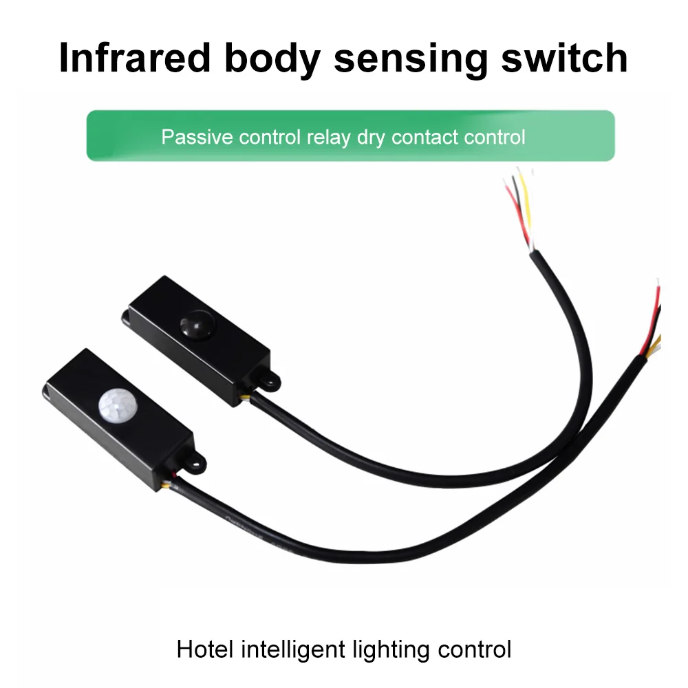 

DC 12V PIR Motion Sensor Light Switch Infrared Human Body Detection Relay Control Auto on Off Light Smart Switch for LED Light