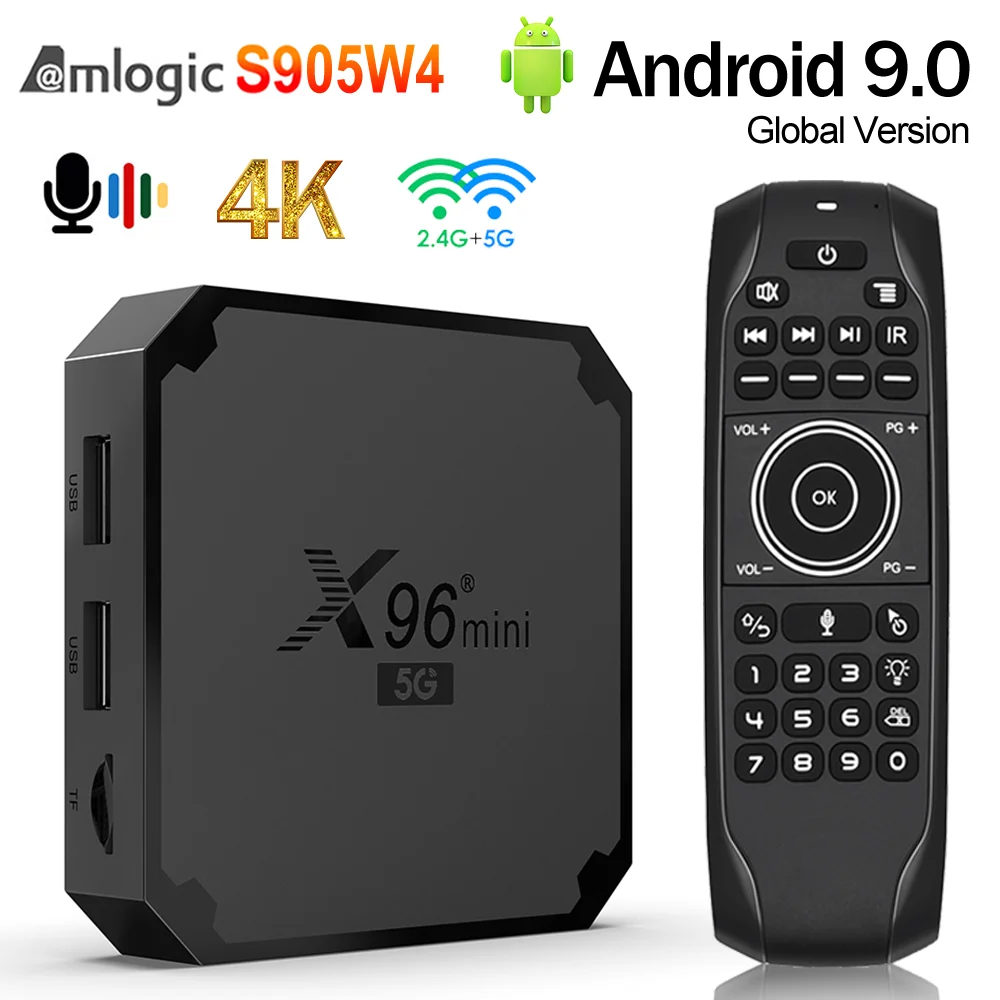 Приставка Смарт-ТВ 4K HD Android 9 0 X96 2 4 ГГц Wi-Fi м |