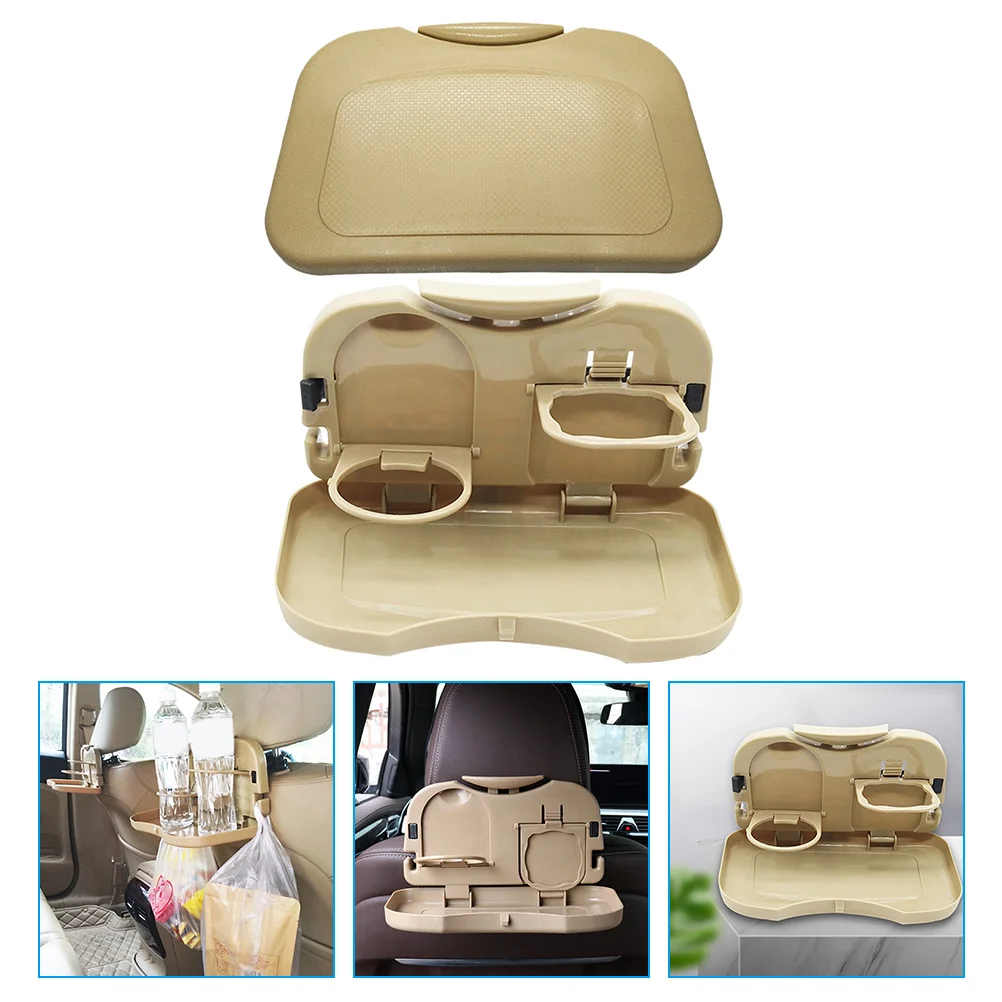 

2Pcs Vehicle Backseat Bottle Holder Multi-purpose Car Bottle Food Tray Table