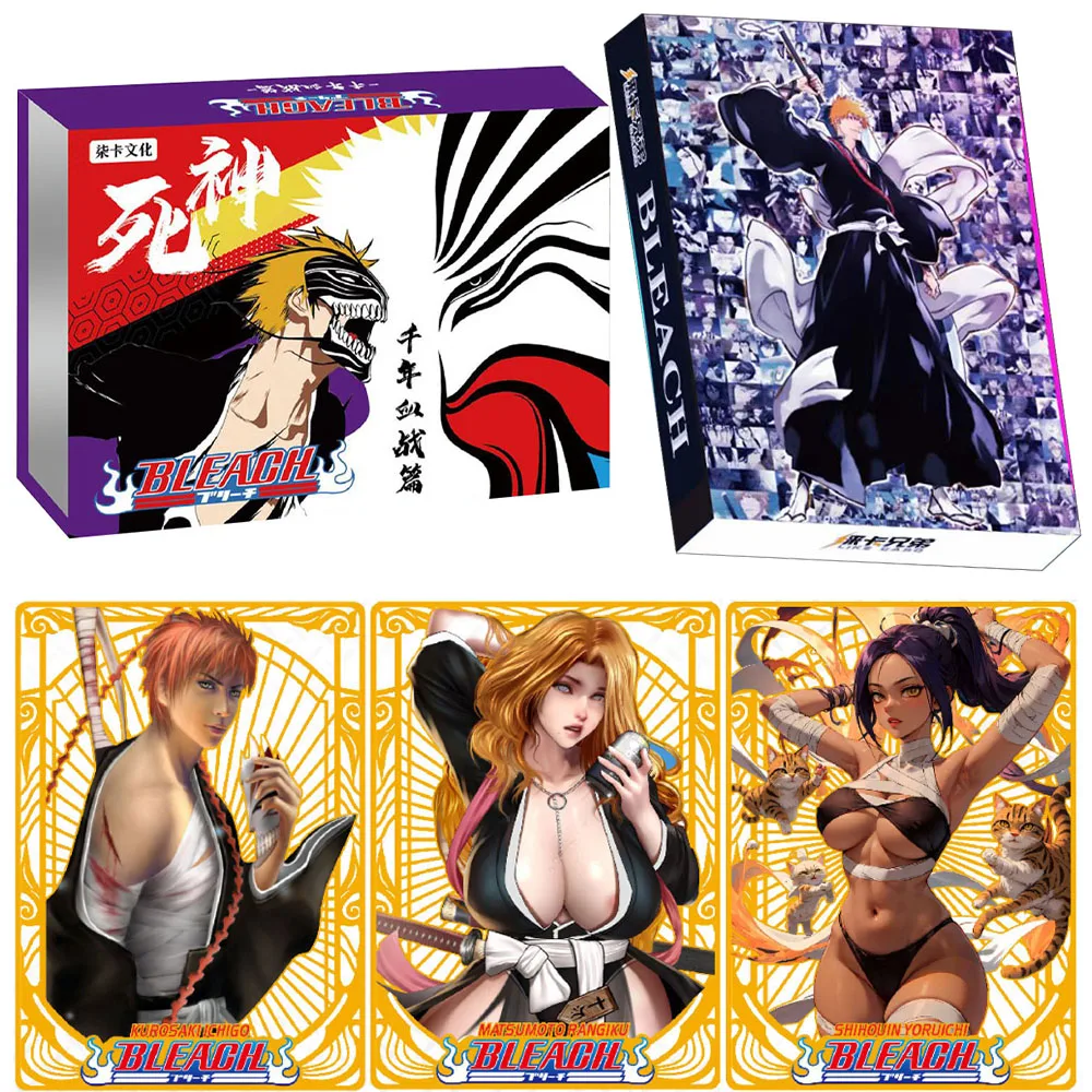 Отбеливающая карточка, коллекция «болевые войны крови», персонажи аниме, ограниченная металлическая карточка, 3D карточка для игр, коллекционная фотография, подарок