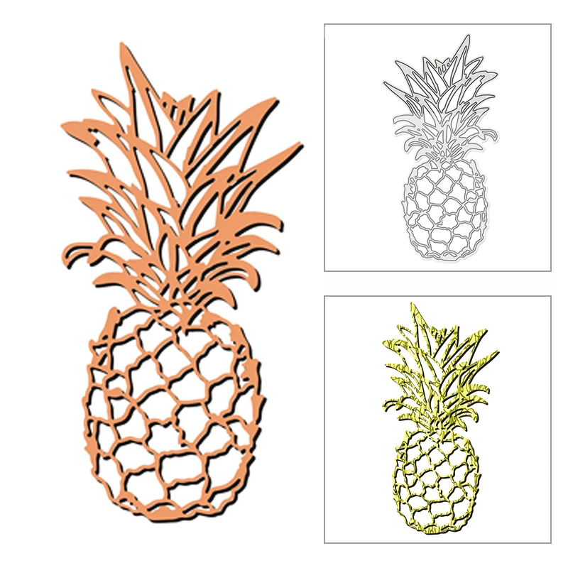 

Новинка 2022, металлические Вырубные штампы фруктового вкусного ананаса для скрапбукинга «сделай сам» и изготовления карт, украшение для тиснения, ремесло без штампов