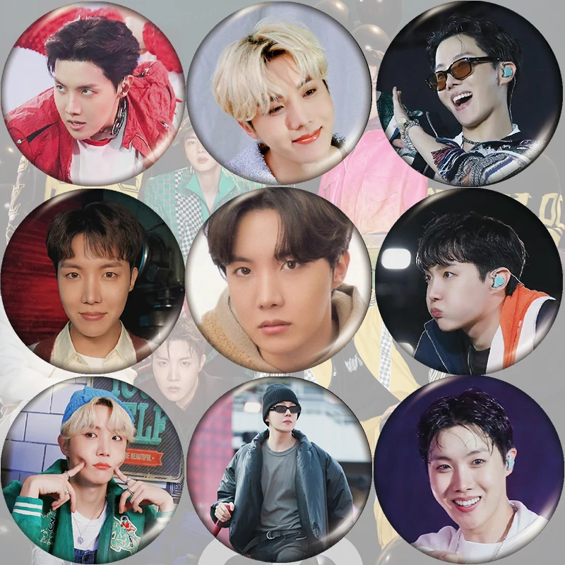Kpop Bangtan Boys J-HOPE Металлические Значки Новый Дизайн Брошь Аксессуары Шляпа Одежда Рюкзак Украшение Коллекция Фанатов.