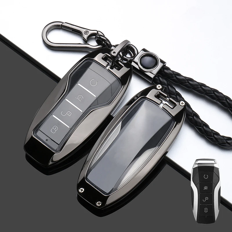 Подходит для BYD ATTO3 SEAL DOLPHIN E2 E3 D1 CHAZOR Smart Key цинковый сплав и ТПУ Автомобильный