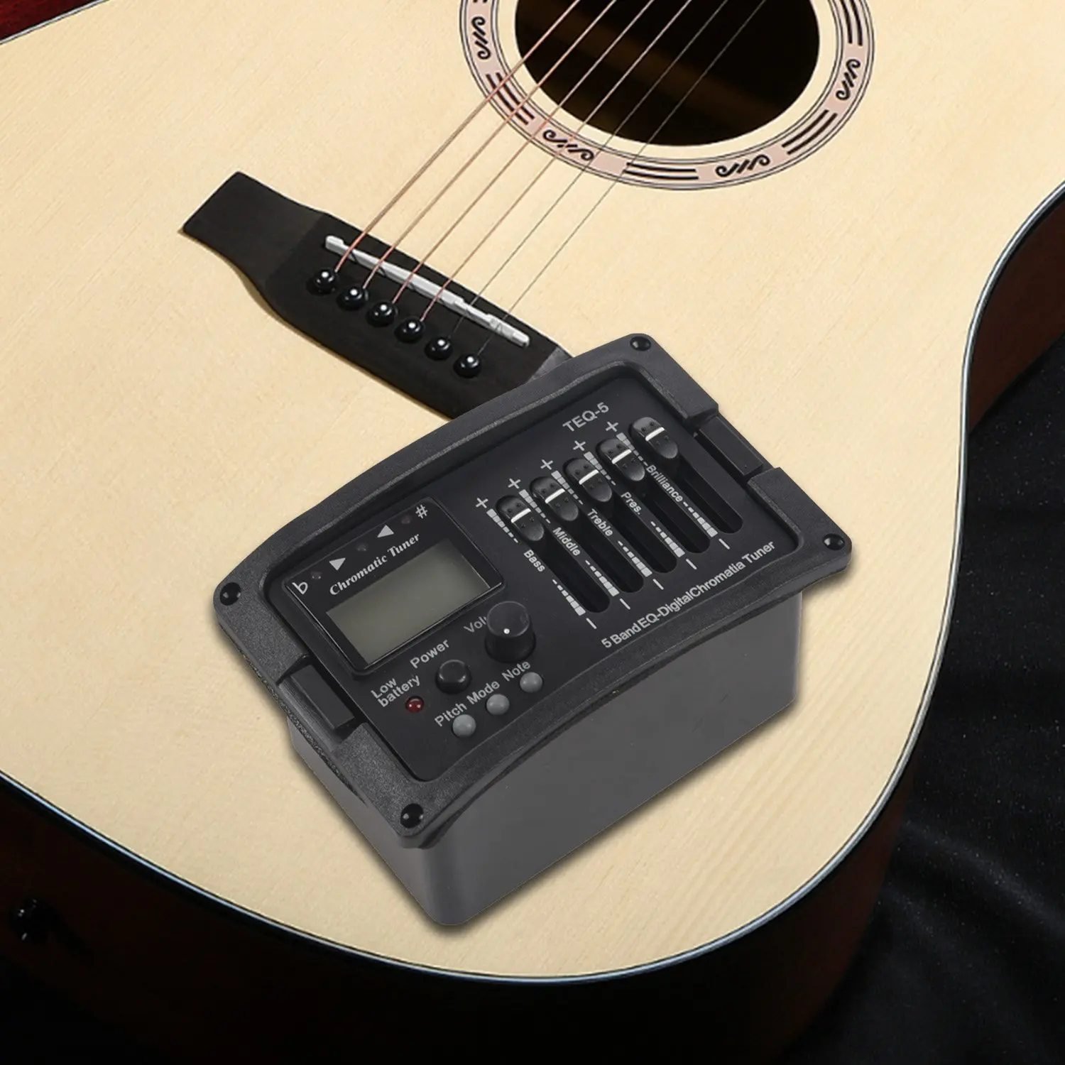 5-полосный усилитель для акустической гитары эквалайзер классической цифровой