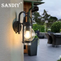 2022 europe outdoor lighting garden wall lamp waterproof industrial decor outside lamps with led retro wall light 110v 220v 14w