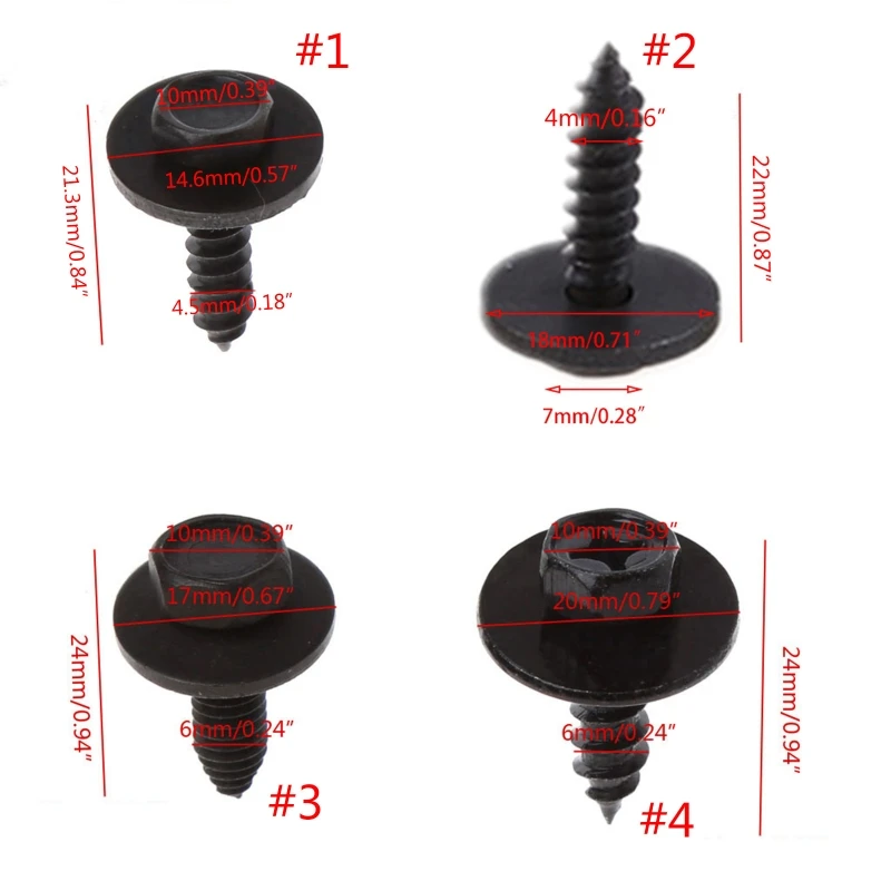 10x6 мм шестигранный винт 5 звездообразный автомобильный брызговик бампер