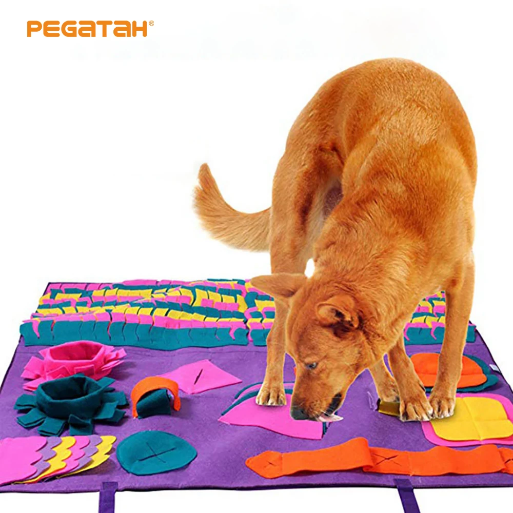 

Pet Sniffing Smell Training lanket Detachable Consume Energy Puzzle Pet Dog Toys Release Stress Training Blanket