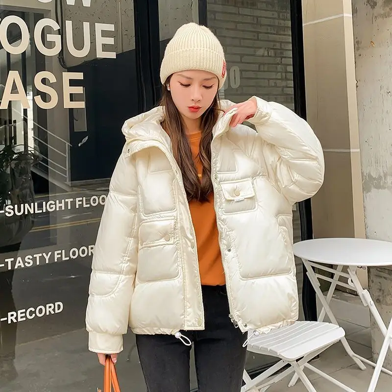 Winter Coats Hooded Long Sleeve Puffer Jacket Women's Cold Coat Parkas Super Hot Coats Cotton Jacket Korean Fashion Tops