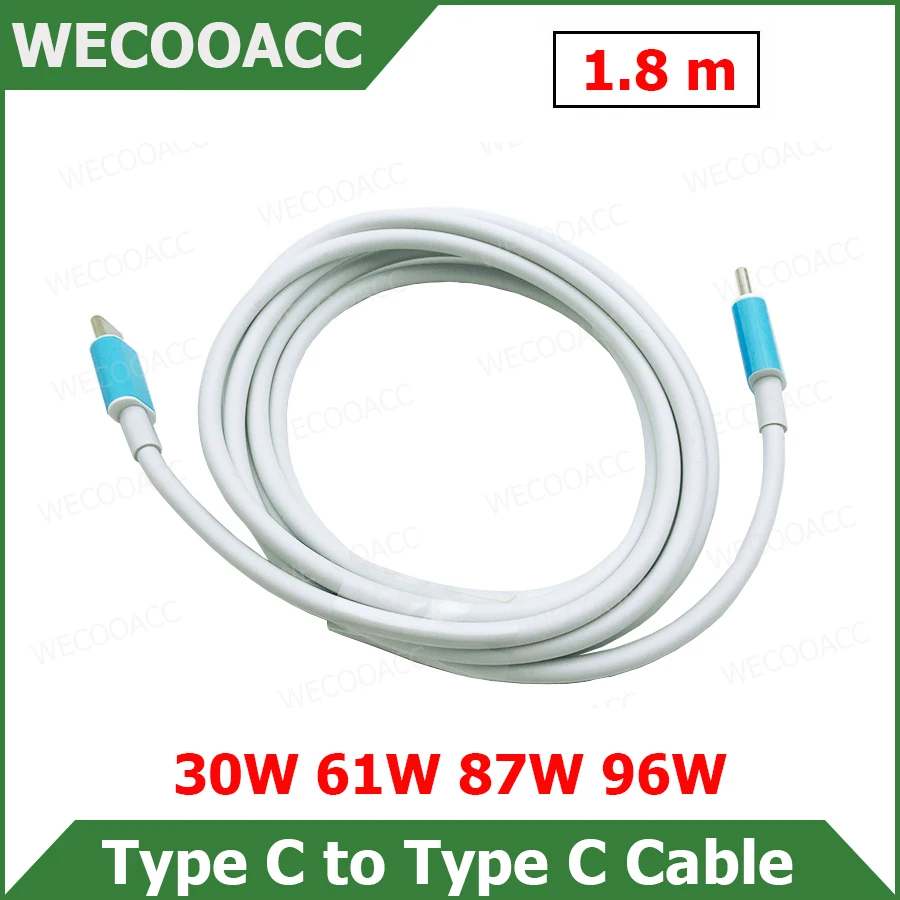 

Зарядный кабель с USB Type C на Type C для MacBook Pro, 30 Вт 61 Вт 87 Вт 96 Вт, зарядный кабель для MacBook Pro A1706, A1707, A1990, A1932, A2141, A2251