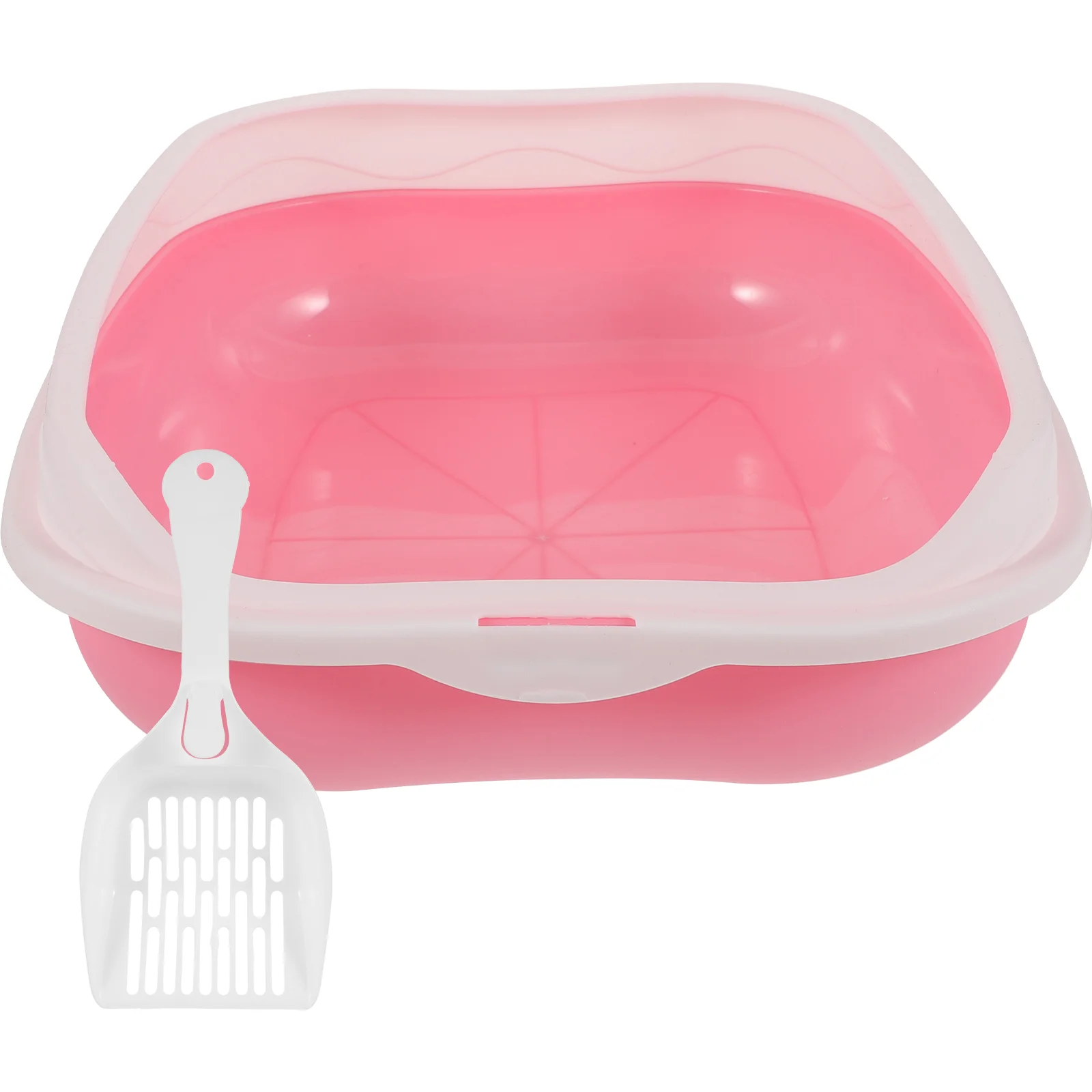 Kitten Toilet Pet Plastic Bins Pan Potty Open Type Travel Po