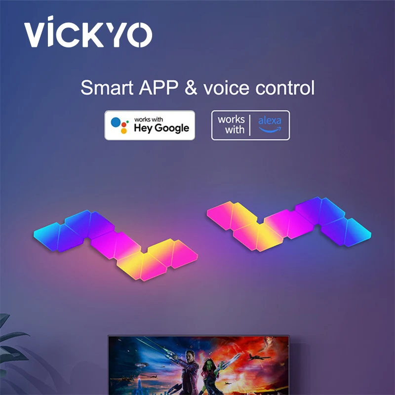 

Умная светодиодная настенная лампа VICKYO с регулируемой яркостью и голосовым управлением