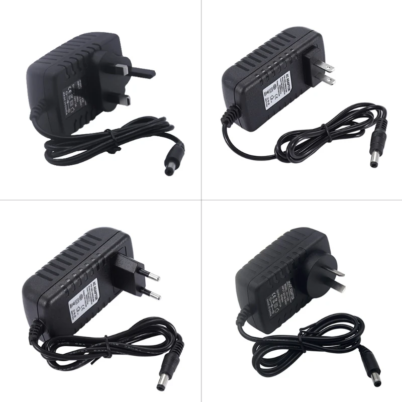 

H7EC 18V 1A 2A 2.5A 3A AC/for Adapter Switch Power Supply Charger for LED Light Strips CCTV Router 5.5x2.1-2.5mm Male Plug