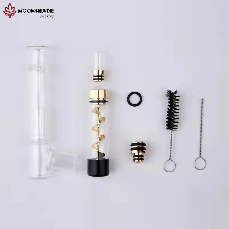 

MOONSHADE Featured Portable Boutique V12mini Hookah Set Spiral Tube Tobacco Cigarette Smoking Accessories