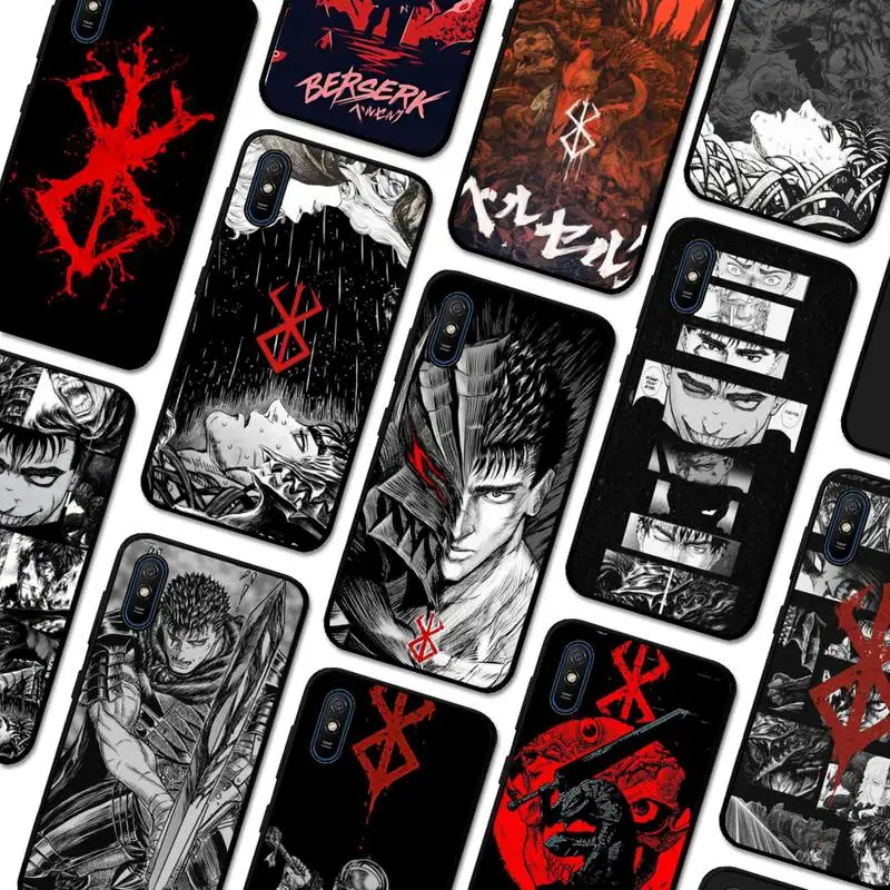 

Berserk Guts Phone Case for Redmi 5 6 7 8 9 A 5plus K20 4X S2 GO 6 K30 pro