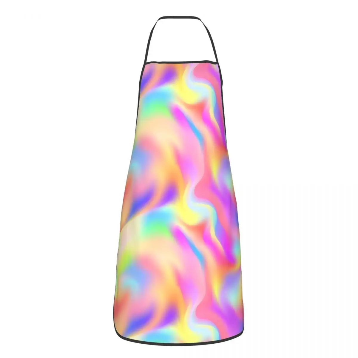 

Художественный фартук Tie Dye, кухонные фартуки для готовки и выпечки, абстрактные радужные фартуки, кухонный фартук без рукавов для взрослых