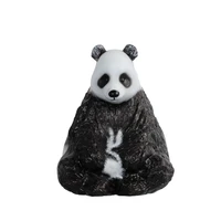 home decor modern simple abstract panda sculpture ornaments accessories frp cartoon tabletop decoration in living room statue