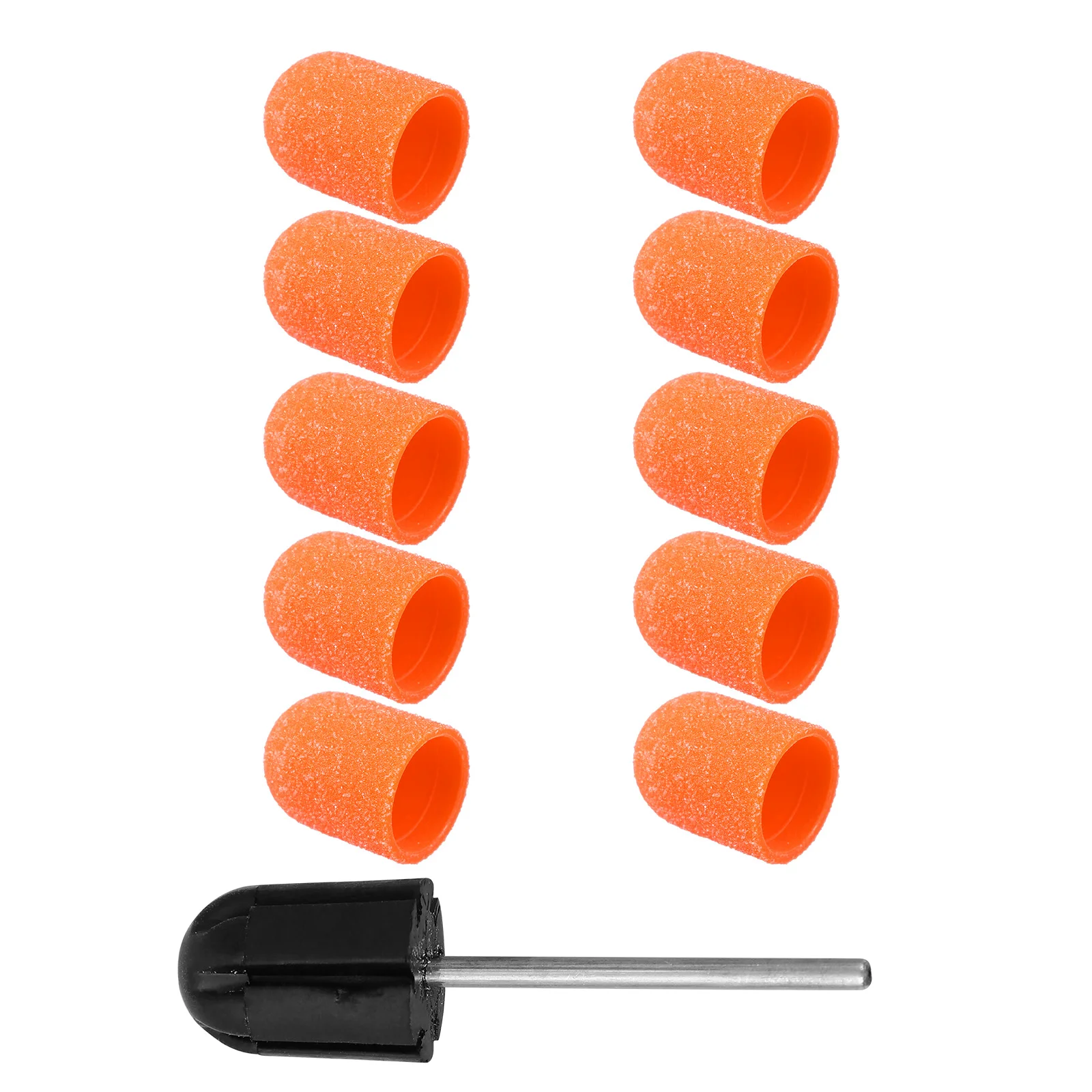 10 шт. инструменты для ногтей шлифовальная машина набор колпачков с песком