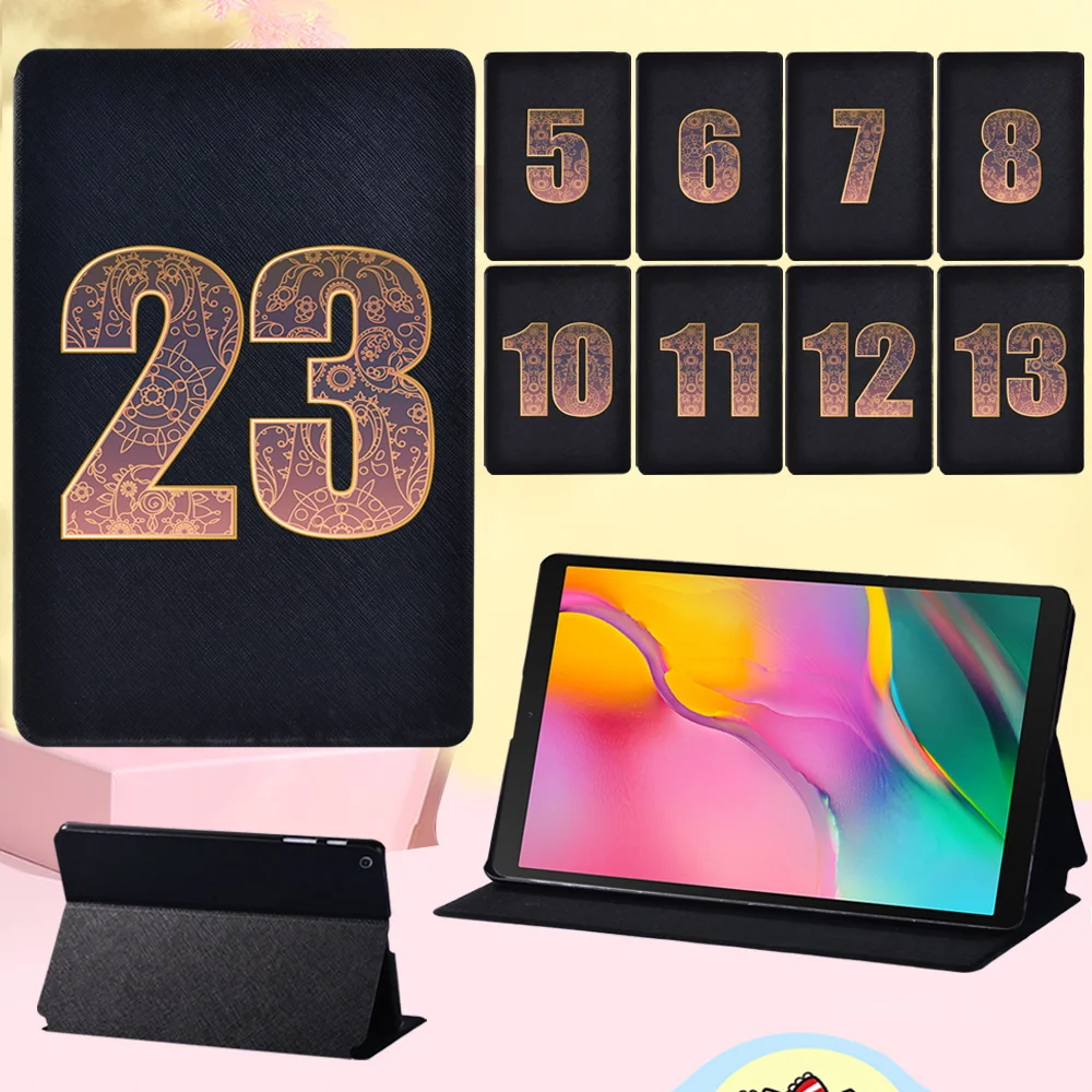 

Tablet Case for Samsung Galaxy Tab A 8.0 T290 T295 (2019) New Anti-scratch Lucky Number Series Cover Folio Protective Shell