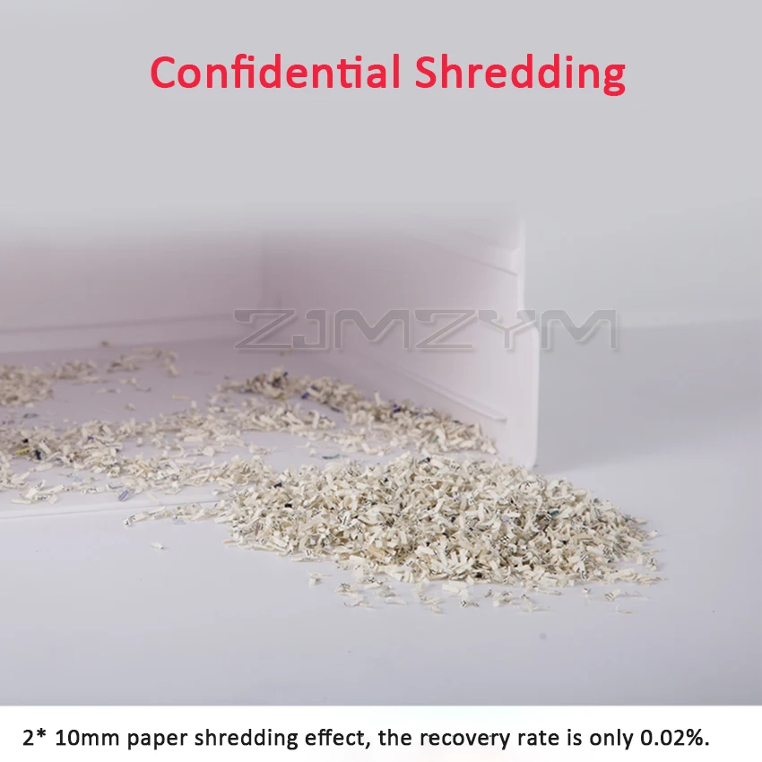 A4 Desktop Electric Paper Shredder With 13L Wastebasket Confidential Home Office 3-sheet Strip-cut 100W 220V |