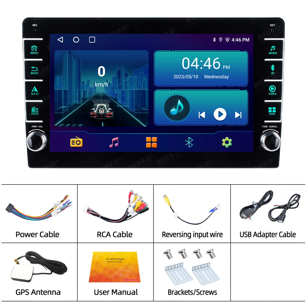 X-ERAKO 2 Din Android 12 Car Radio 8" 9'' HD Screen Mirror Link FM WiFi Multimedia Player Autoradio GPS Navigation Car Stereo images - 6