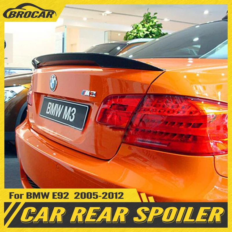 

P Style For BMW E92 Spoiler 3 Series 2 Door E92 M3 & E92 Coupe 2005-2012 ABS Rear Spoiler Lip Wings Trunk Tail Car Styling
