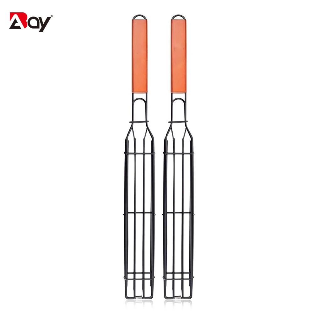 

Корзина для гриля кебаба, шампуры, корзины из нержавеющей стали, металлические барбекю для овощей, Jumbo Shrimps, принадлежности для барбекю, кухо...