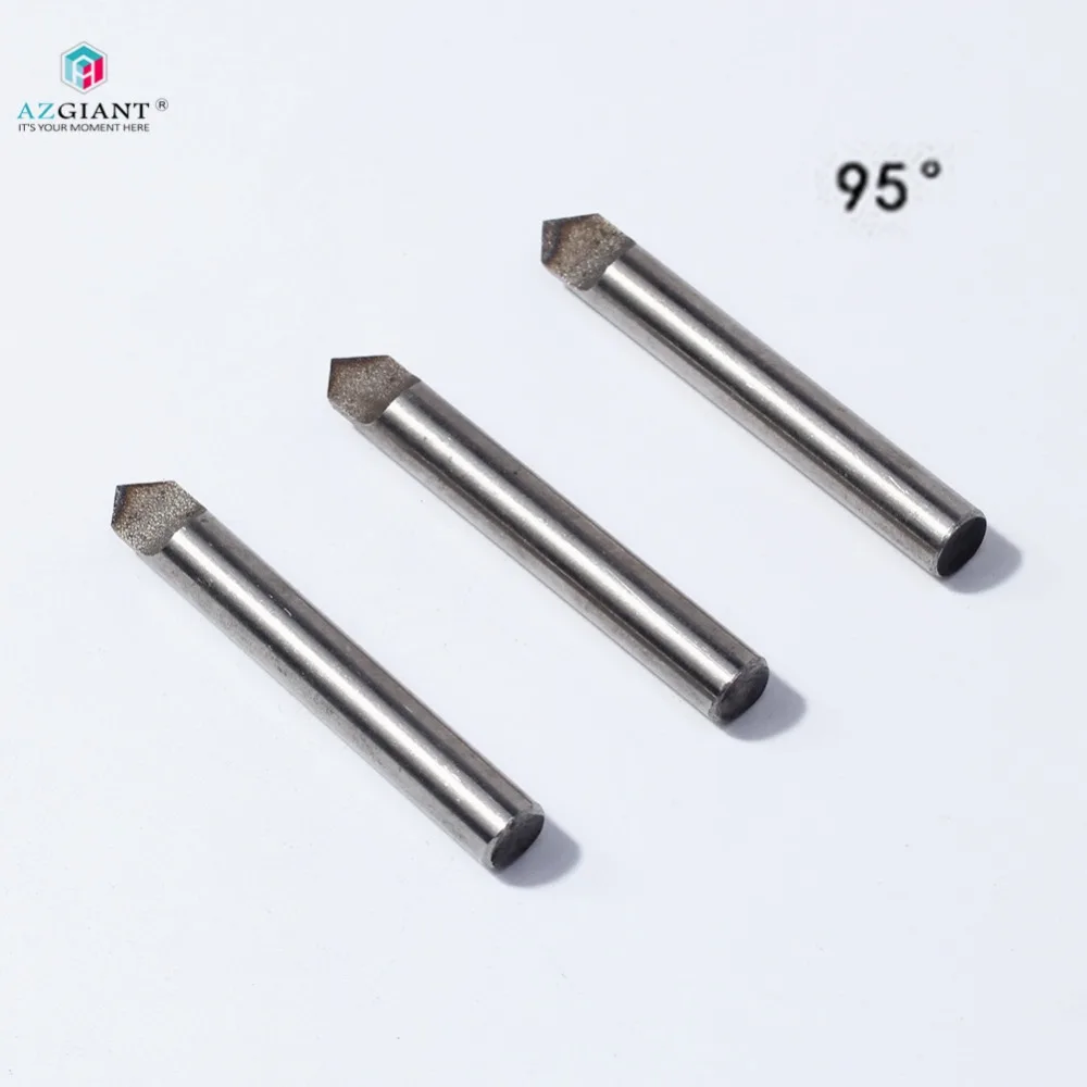 

AZGIANT 3pcs 95 Degree HSS Dimple Milling Flat Cutter Tracer Probe Pin For Vertical Key Cut Machine Locksmith Tools
