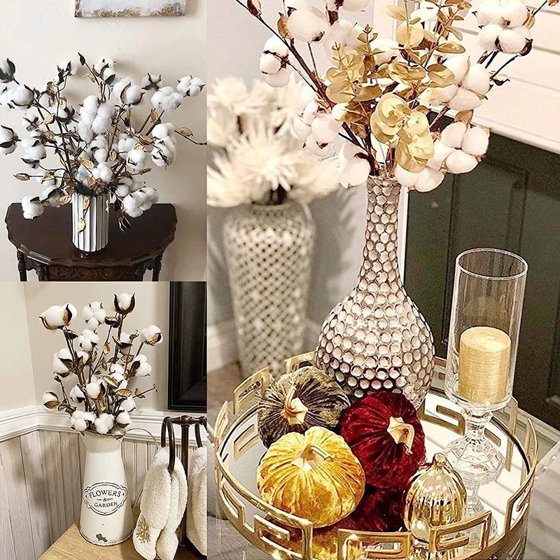 Искусственные цветы из хлопка 1 шт. 10 цветов