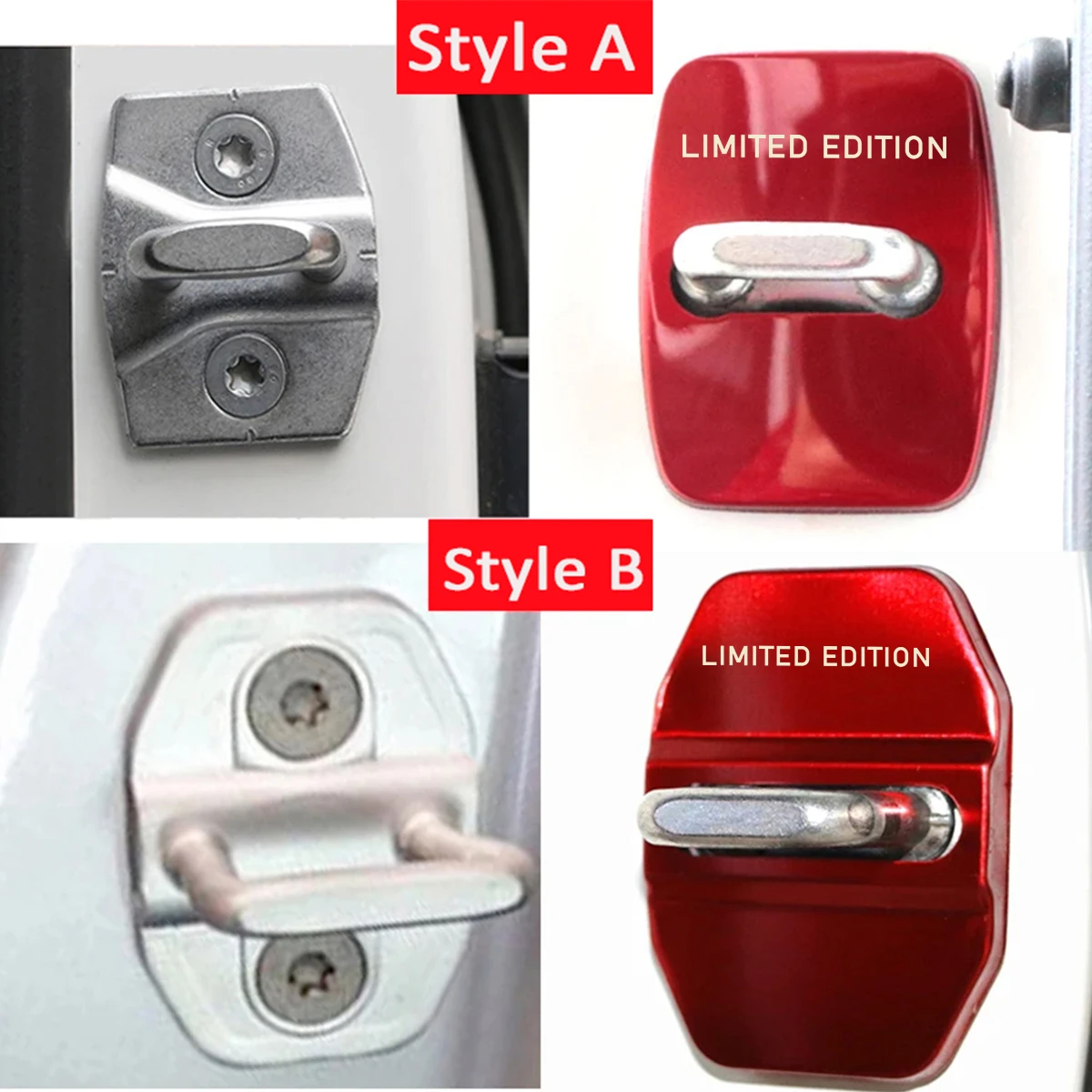 4 шт. декоративная пряжка для дверного замка Toyota Lexus Nissan Chevrolet Hyundai KIA