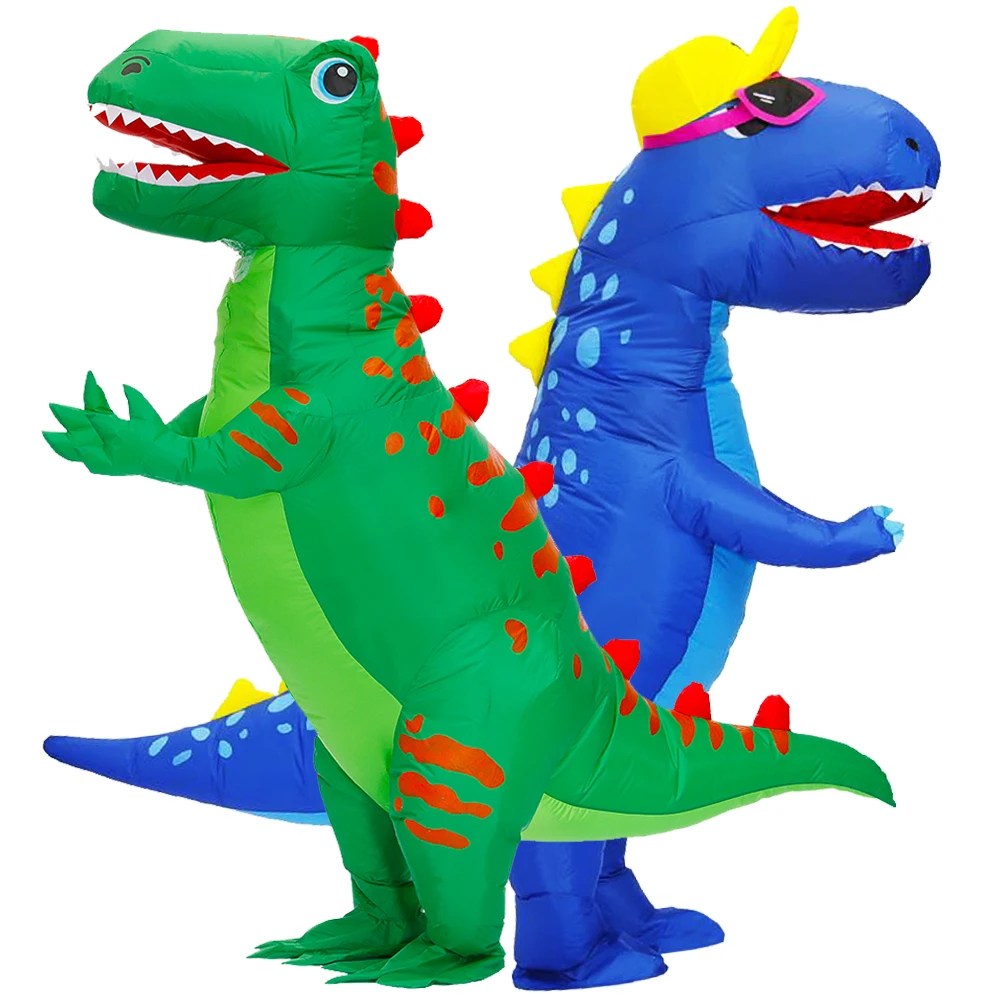 

Adult Mascot Dinosaur Inflatable Costume Funny Carnival Halloween Party Cosplay Costumes Suit T-Rex Role Play Disfraces