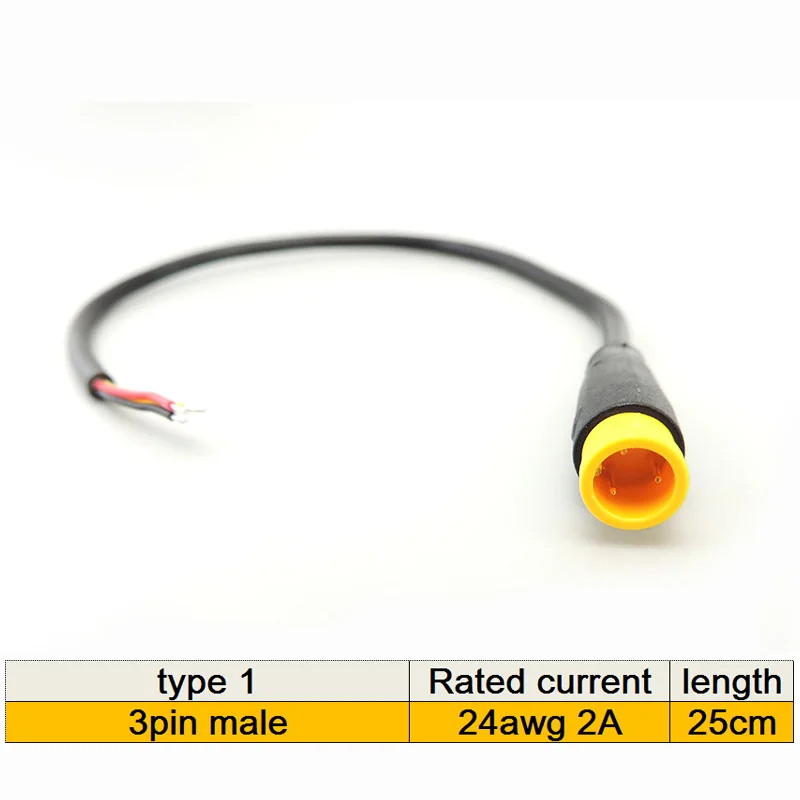 Водонепроницаемый 3-контактный разъем M8 для электрического велосипеда QvvCev