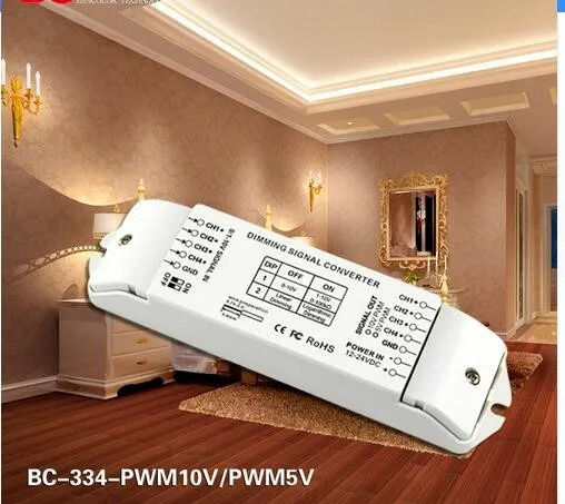 Преобразователь сигнала затемнения для светодиодной ленты 4 канала BC-334-PWM5V в -