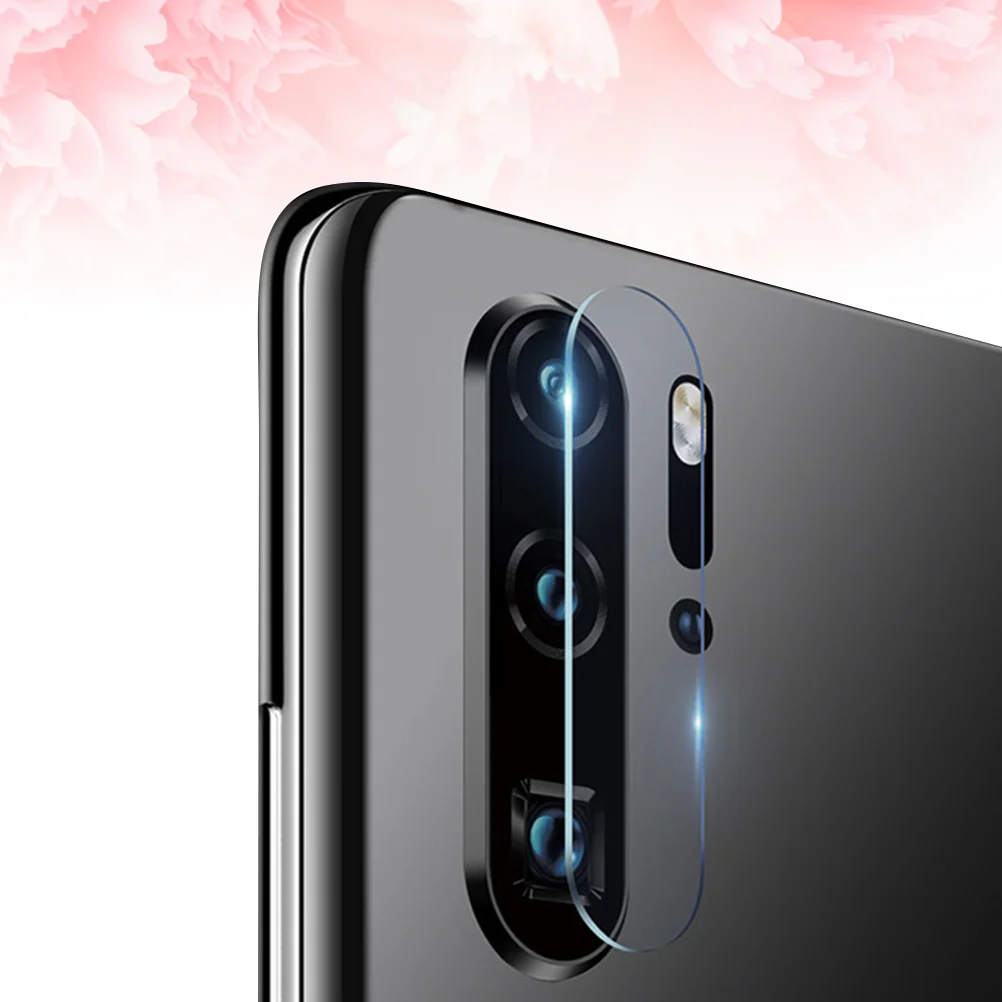 

4Pcs Transparent Lens Films Camera Lens Protector Flexible Glass Lens Film Compatible for Huaiwei P30