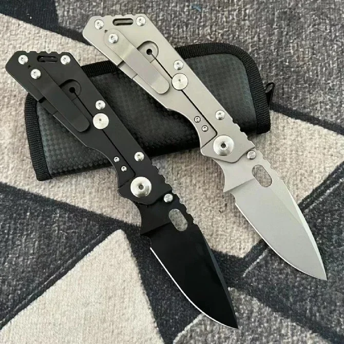Карманный складной нож Stri SNF 14c28n лезвие TC4 ручка из титанового сплава тактические