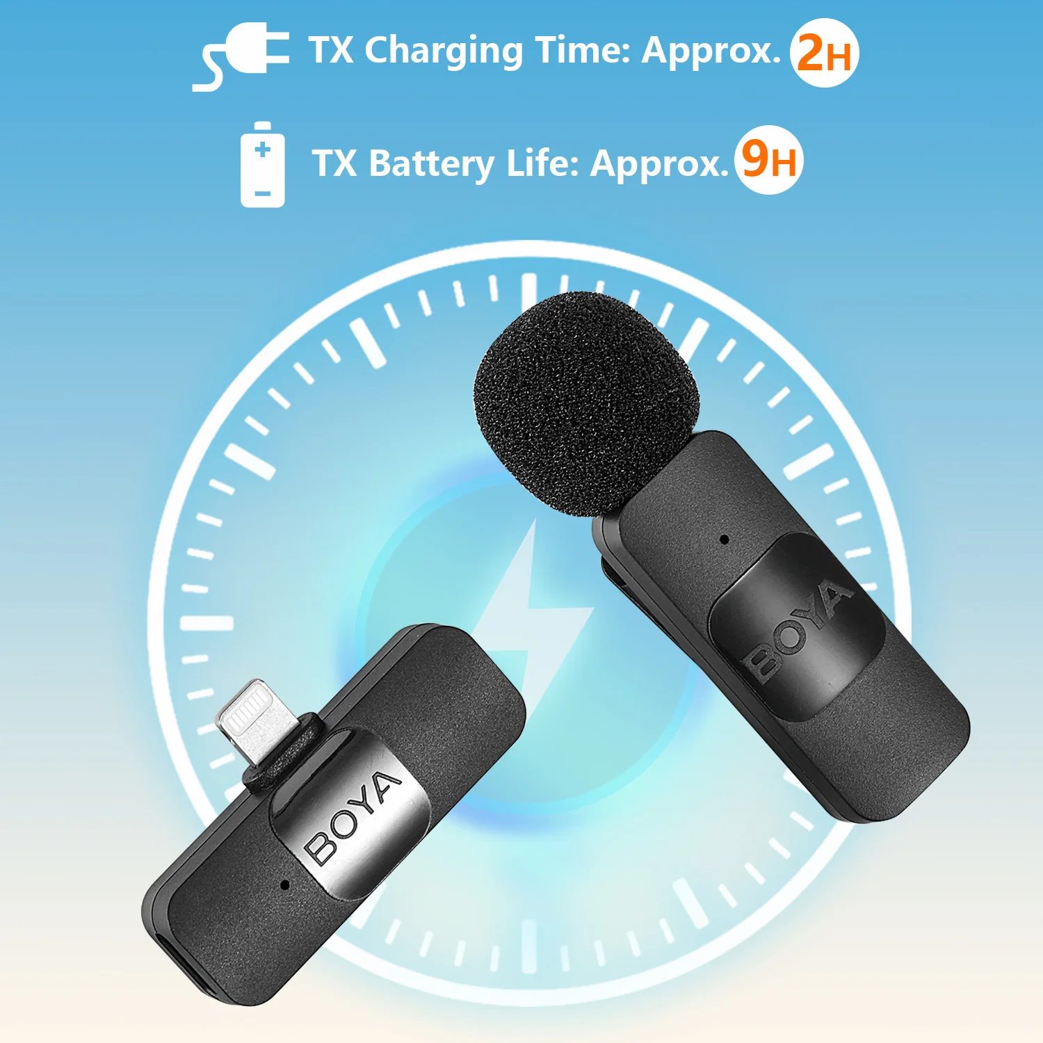 BOYA BY-V 2.4GHz Mini Youtube Wireless Microphone Condenser Lavalier Lapel Mic for iPhone Android Huawei Xiaomi DSLRs Cameras - купить по