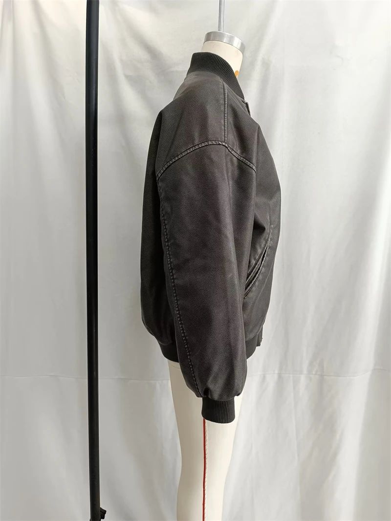 KEYANKETIAN 2024 новая зимняя женская куртка из искусственной кожи стиль унисекс